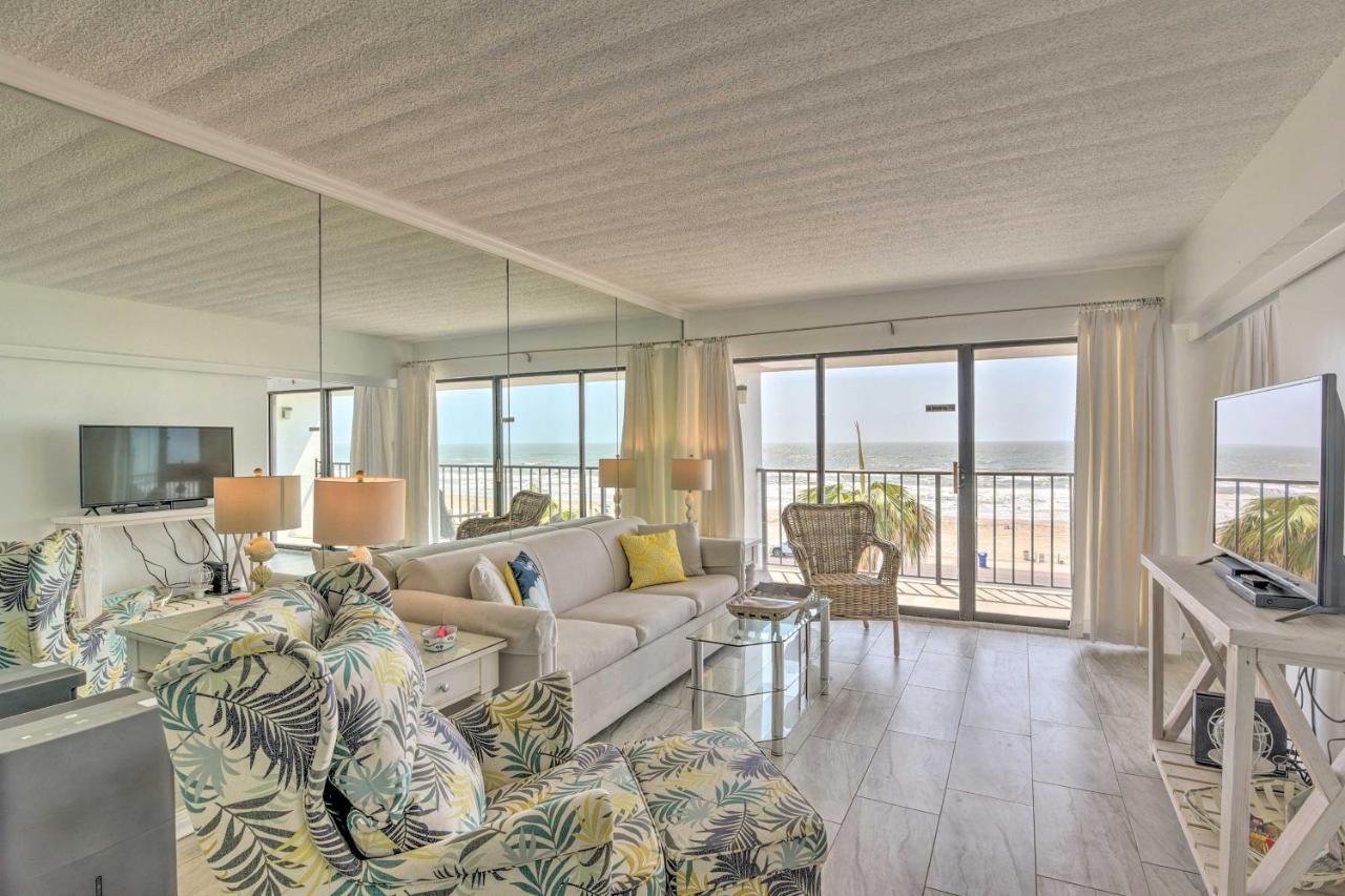 Galveston Oceanfront Condo With Balcony And View! מראה חיצוני תמונה