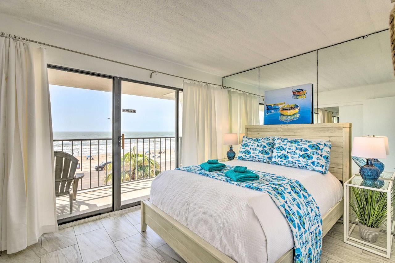 Galveston Oceanfront Condo With Balcony And View! מראה חיצוני תמונה